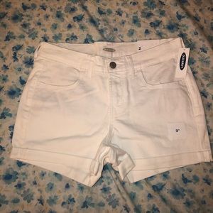 Old Navy White Jean Shorts